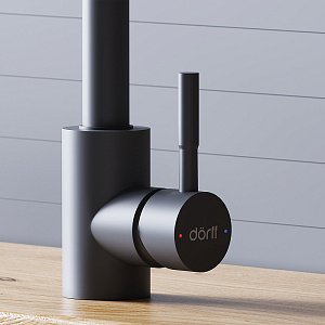 Смеситель для кухни Dorff Logic D3007522 черный матовый купить в интернет-магазине сантехники Sanbest