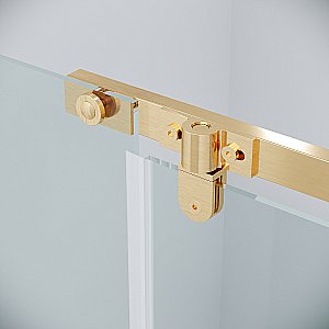 Душевая дверь Grossman Pragma 110 100.K33.03.110.32.00 стекло прозрачное/профиль золото сатин купить в интернет-магазине Sanbest