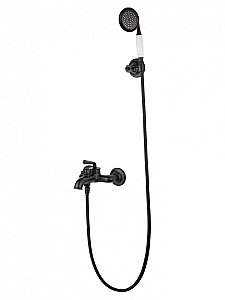 Смеситель для ванны с душем WONZON & WOGHAND STEAM, Черный матовый (WW-88639008-MB) купить в интернет-магазине сантехники Sanbest