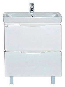 Тумба с раковиной напольная Misty Венера 80 белая для ванной в интернет-магазине Sanbest