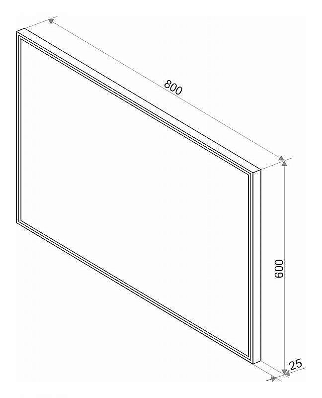 Зеркало Misty Стайл S1 80x60 в ванную от интернет-магазине сантехники Sanbest