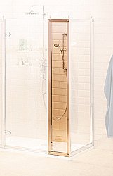 Дополнительная панель Burlington Inline panel C17 40 стекло прозрачное/профиль хром купить в интернет-магазине сантехники Sanbest