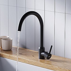 Смеситель для кухни Dorff Logic D3007022 черный матовый купить в интернет-магазине сантехники Sanbest