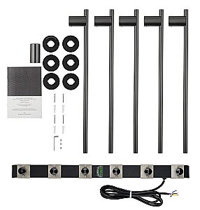 Полотенцесушитель электрический встраиваемый WONZON & WOGHAND DORTMUND, Темный графит (WW-A365-GM) купить в интернет-магазине сантехники Sanbest