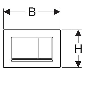 Кнопка для инсталляции Geberit Sigma 30 115.883.01.1 белый купить в интернет-магазине сантехники Sanbest