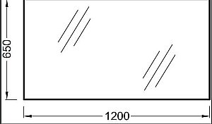 Зеркало Jacob Delafon EB1085-NF 120 в ванную от интернет-магазине сантехники Sanbest