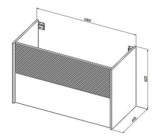 Тумба с раковиной Aquanet Вита 330474 100 белый матовый для ванной в интернет-магазине Sanbest
