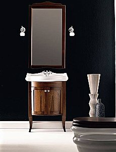 Тумба с раковиной Kerasan Retro 735140 69 орех с 1 отверстием для ванной в интернет-магазине Sanbest