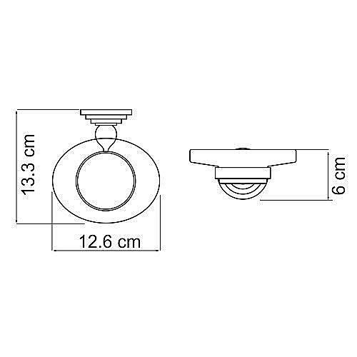 Мыльница стеклянная WasserKRAFT Ammer К-7029 купить в интернет-магазине сантехники Sanbest