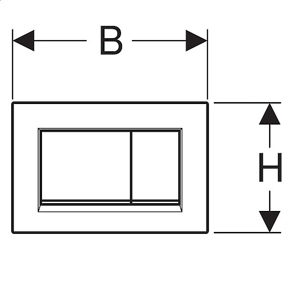 Кнопка для инсталляции Geberit Sigma 30 115.883.01.1 белый купить в интернет-магазине сантехники Sanbest
