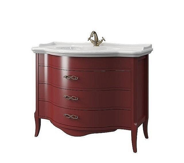 Тумба с раковиной Caprigo Modena 110 3 ящика для ванной в интернет-магазине Sanbest