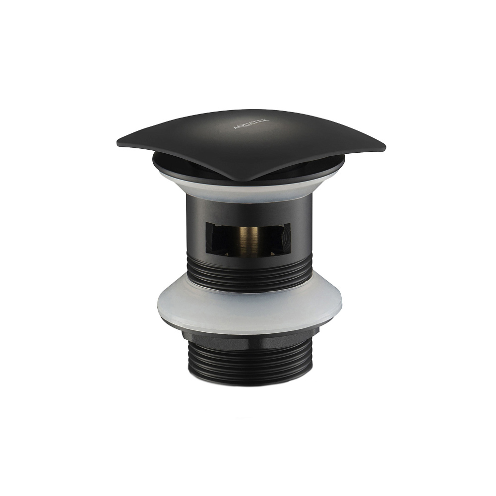 Донный клапан Aquatek AQ6004MB черный матовый купить в интернет-магазине сантехники Sanbest