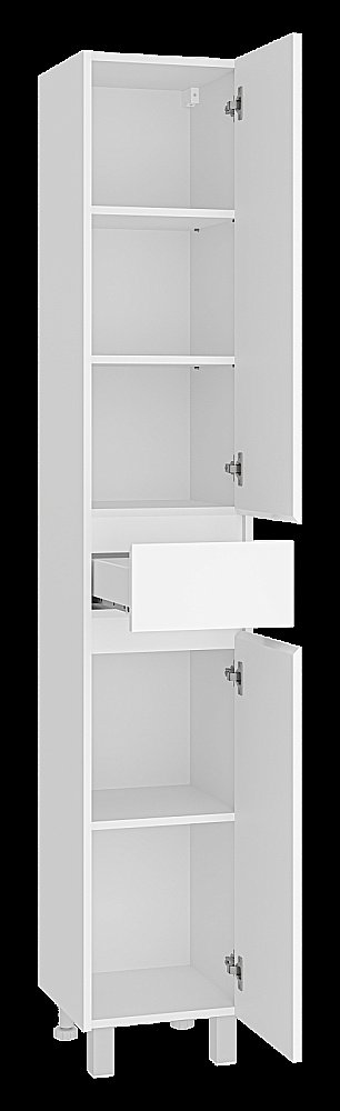 Пенал напольный Misty Алиса 35 Э-Али0501-01 белый для ванной в интернет-магазине сантехники Sanbest