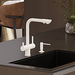 Смеситель для кухни WasserKRAFT A8357 белый купить в интернет-магазине сантехники Sanbest