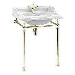 Консоль с раковиной Burlington Classic B15 1TH золото для ванной в интернет-магазине сантехники Sanbest