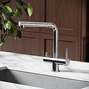 Смеситель для кухни Sancos Spin SC4015BN брашированный никель купить в интернет-магазине сантехники Sanbest