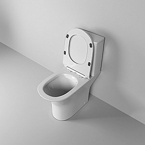 Унитаз-компакт Grossman Classic GR-4465S безободковый, с бачком, с крышкой микролифт, белый купить в интернет-магазине Sanbest