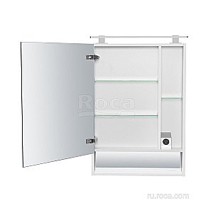 Зеркальный шкаф Roca The Gap ZRU9302885 60 белый глянец купить в интернет-магазине сантехники Sanbest