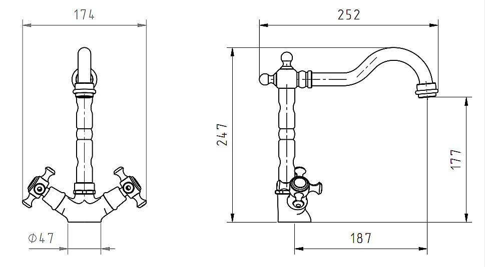 Смеситель для раковины Migliore Prestige 31614 хром купить в интернет-магазине сантехники Sanbest