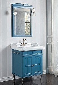 Зеркало Caprigo Borgo 80 Синее в ванную от интернет-магазине сантехники Sanbest