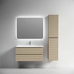 Тумба с раковиной Sancos FOLK FL100CP/CN7013 100 капучино для ванной в интернет-магазине Sanbest