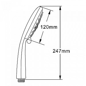 Душевая лейка Orange S06HS хром купить в интернет-магазине сантехники Sanbest