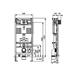 Инсталляция для унитаза TECE Profil 9300344 для унитаза TOTO Neorest купить в интернет-магазине сантехники Sanbest