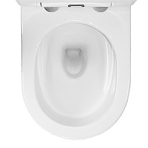 Унитаз напольный Azario Vois AZ-1343В белый, безободковый, с бачком, с крышкой микролифт купить в интернет-магазине Sanbest