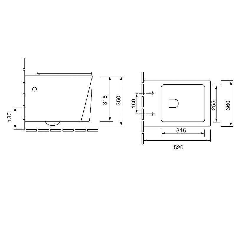 Унитаз подвесной Grossman Cristal GR-4481 безободковый, с крышкой микролифт купить в интернет-магазине Sanbest
