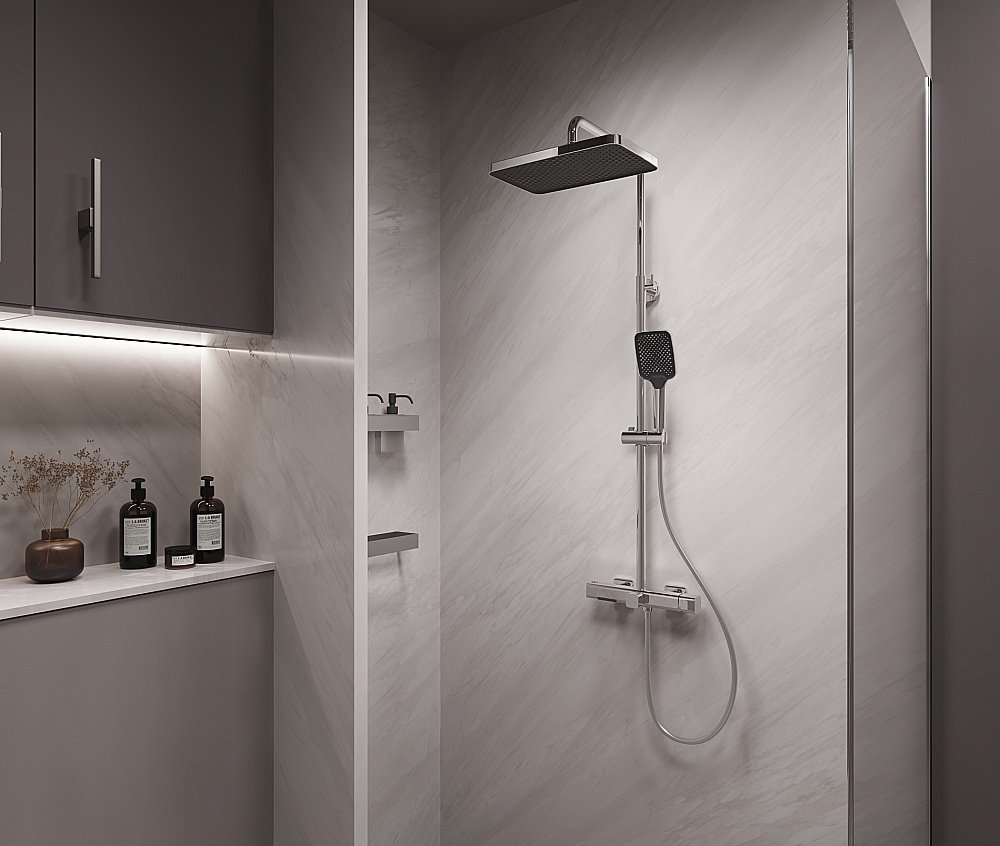 Душевая система Vincea Core VSFS-4CO1CH хром купить в интернет-магазине сантехники Sanbest