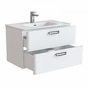 Тумба с раковиной IDDIS Brick BRI80W0i95K 80 белая для ванной в интернет-магазине Sanbest