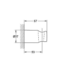 Держатель ручного душа Grohe Rainshower 27056000 купить в интернет-магазине сантехники Sanbest