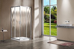 Душевой уголок Vincea Garda VSS-1G8010CL 100x80 стекло прозрачное/профиль хром купить в интернет-магазине Sanbest