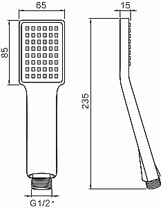 Душевая лейка Schein Sub 40909/6022006 купить в интернет-магазине сантехники Sanbest