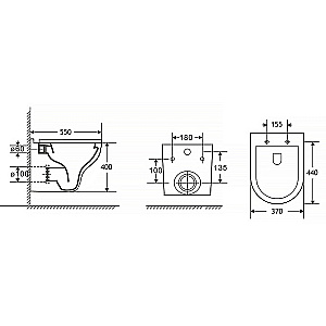 Инсталляция для унитаза Azario AZ-8010-1000 купить в интернет-магазине сантехники Sanbest