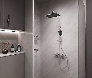 Душевая система Vincea Core VSFS-4CO1CH хром купить в интернет-магазине сантехники Sanbest