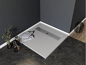 Душевой поддон Aquanet Delight 90х90 серый купить в интернет-магазине Sanbest