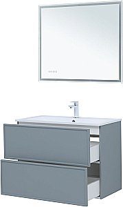 Тумба с раковиной Aquanet Арт 313276 90 мисти грин для ванной в интернет-магазине Sanbest