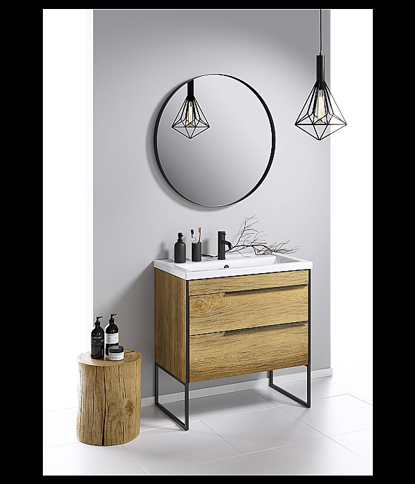 Тумба с раковиной Aqwella Fargo T10/DB для ванной в интернет-магазине Sanbest