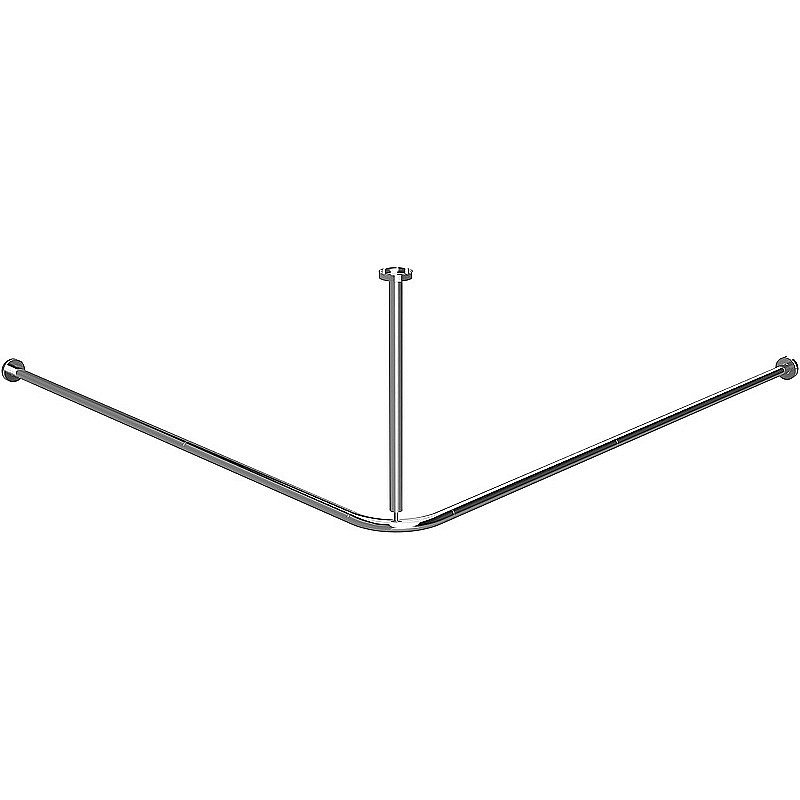 Карниз для ванны Bemeta 140х140 101120121 нержавеющая сталь купить в интернет-магазине сантехники Sanbest