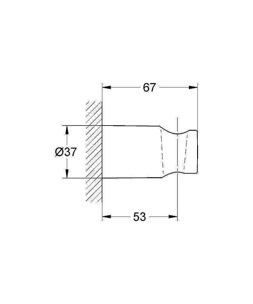 Держатель ручного душа Grohe Rainshower 27056000 купить в интернет-магазине сантехники Sanbest