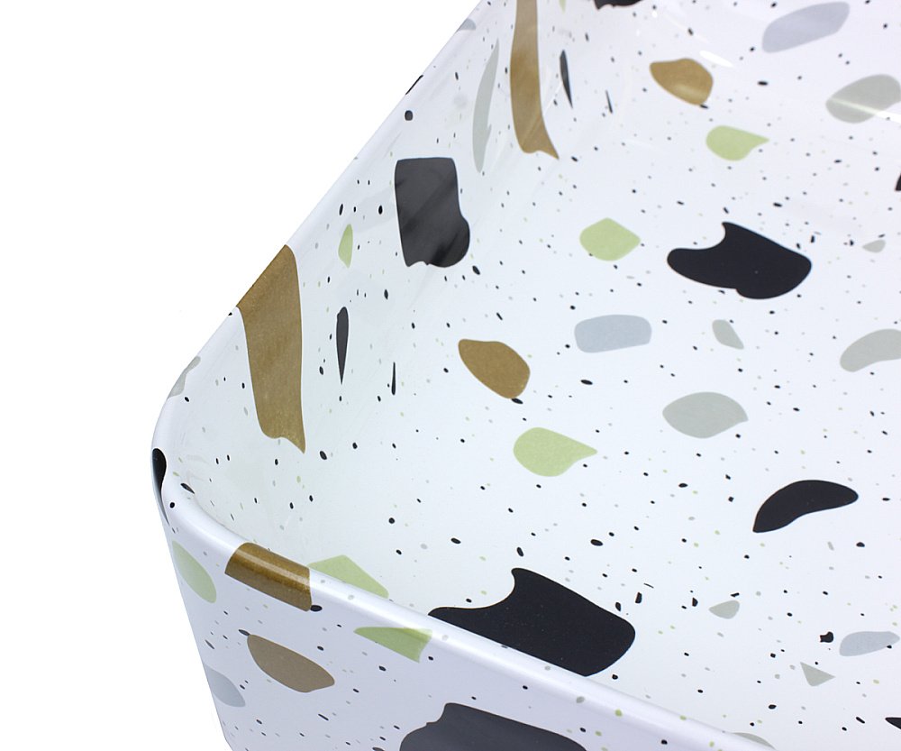 Раковина накладная Bronze de Luxe Terrazzo 60,5 1061TR терраццо купить в интернет-магазине Sanbest