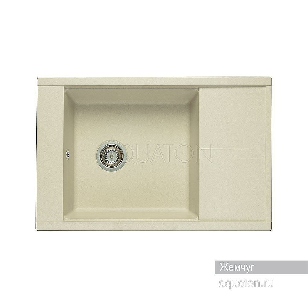 Мойка для кухни Акватон Делия 78 1A715132DE240 кремовый купить в интернет-магазине сантехники Sanbest