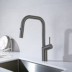 Смеситель для кухни Vincea VKF-107GM вороненая сталь купить в интернет-магазине сантехники Sanbest