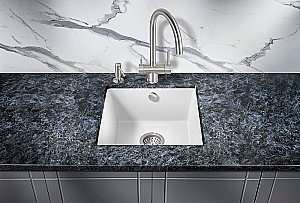 Мойка кухонная Milacio Leon 45 Cuarzo MC.77092 белая купить в интернет-магазине сантехники Sanbest