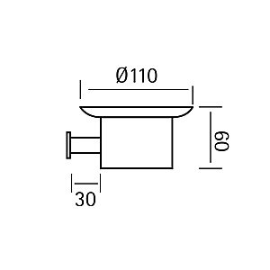 Мыльница настенная Cisal XION XI090601D1 матовое стекло/нержавеющая сталь купить в интернет-магазине сантехники Sanbest
