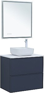 Тумба с раковиной Aquanet Арт 75 маренго для ванной в интернет-магазине Sanbest