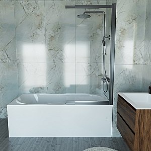 Ванна акриловая Vincea VBT-2A170-FR 170x75 белая с каркасом купить в интернет-магазине Sanbest