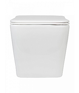 Унитаз подвесной Agger AT10150 безободковый, с инсталляцией, смыв торнадо, с крышкой микролифт, белый глянцевый купить в интернет-магазине Sanbest