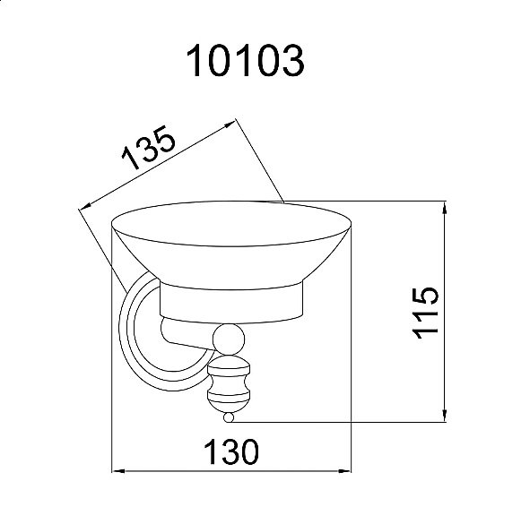 Мыльница Boheme Palazzo Bianco 10103 купить в интернет-магазине сантехники Sanbest